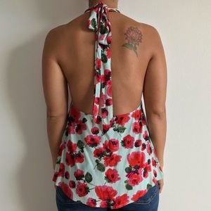 Halter top w/ low back